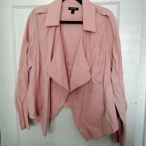 Torrid 1 Pink Blazer Jacket Plus Size 1X